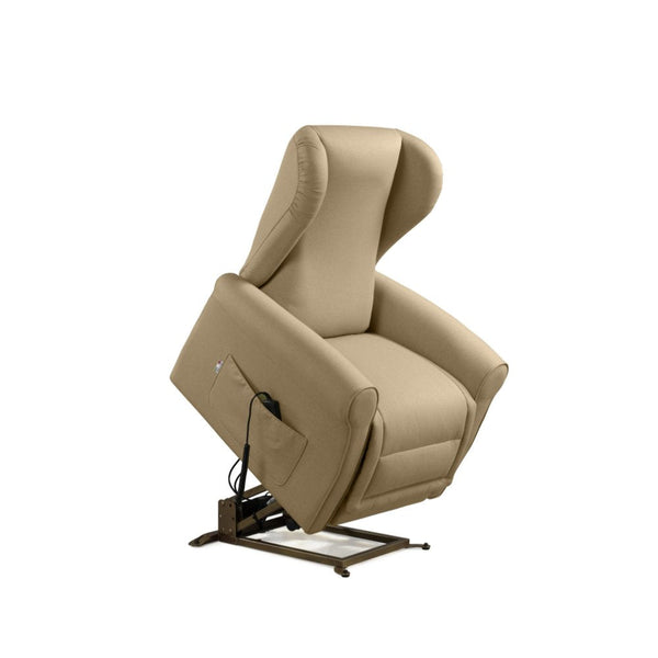 sconto Poltrona Alzapersona Elettrica 2 Motori 90x100x90 cm Sofa in Microfibra Dispositivo Medico 1 Beige