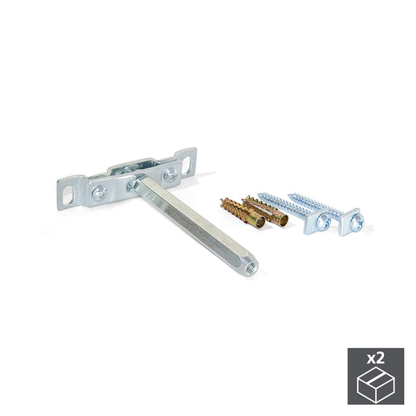 Phantom Einziehbare Stütze für Holzregale Verpackung 1 Set Emuca aus weiß verzinktem Stahl sconto