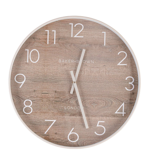 sconto Orologio da Parete Ø50x5 cm in Plastica Whatever Natural