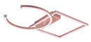 Plafoniera da Interno a LED SMD in Metallo Oro rosa