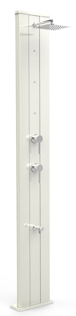 sconto Doccia Solare da Giardino Miscelatore Nebulizzatore e Lavapiedi Arkema Dada S Top Line Perla Bianca