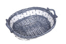 Set 2 Cesti Ovali con Manici 50x35x14 cm