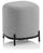 Gepolsterter Pouf 42x42x45 cm in grünem Stoff