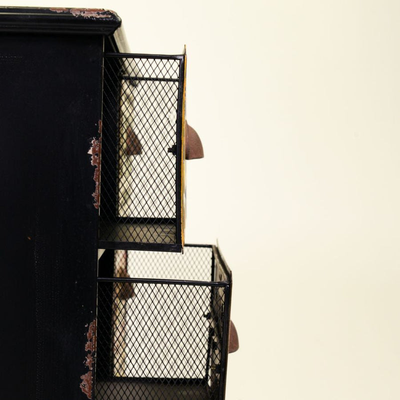 Cassettiera 7 Cassetti in Legno Targa