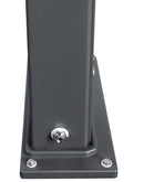 Doccia Solare Ibrida da Giardino 40L Miscelatore e Doccetta Lavapiedi Antracite