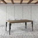 Tavolo Allungabile 180-440x90x77 cm Paxon Tortora Telaio Antracite 