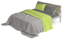 Set Lenzuola Sopra Sotto e Federein Cotone Verde Acido\/Fumo Varie Misure