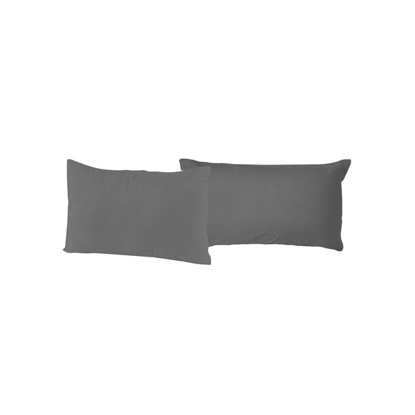 Paar rauchfarbene Kissenbezüge sconto