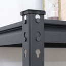 Set 2 Scaffalatura 5 Ripiani in MDF 70x30x167,5 cm Struttura in Acciaio Nero