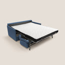 Divano Letto 2 Posti 149x90x96 cm in Tessuto Blu