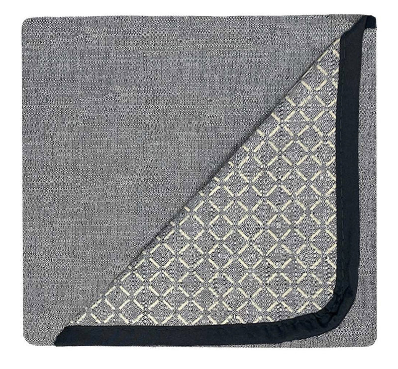 Copridivano con Penisola Sinistra in Poliestere e Cotone Grigio Scuro Varie Misure