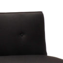 Divano Letto 178x82x70 cm in Tessuto Nero