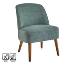 Poltrona Relax in Legno e Tessuto Colore Verde Acqua Mod. Petty 52x58x71H cm