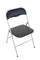 Klappbarer Gartenstuhl Slim 44 x 45 x 79 h cm aus mattschwarzem Stahl