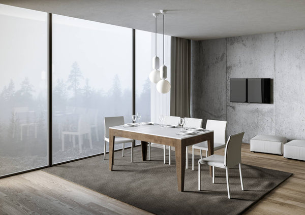 Tavolo Allungabile 160-220x90x77 cm Cico Mix Bianco Frassino sconto