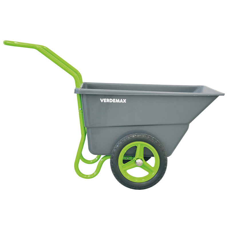 Carriola da Giardino 110L 120x59xH53cm Rama Barrow Grigio e Verde