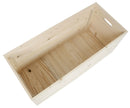Baule 60x35x35 cm in Legno Massello Grezzo Fumer
