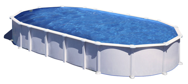 online Piscina Ovale Fuori Terra 915x470xh132 cm in Acciaio e PVC Gre Haiti