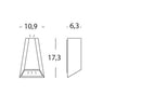 Applique da Esterno a LED 2x4W Doppia Emissione Sovil Dakota Grigio
