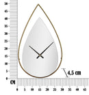 Orologio da Muro Drop 30x4,5x50 cm in Ferro 
