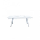 Tavolo Zante Allungabile 200/300x110x75 h cm in Alluminio Bianco