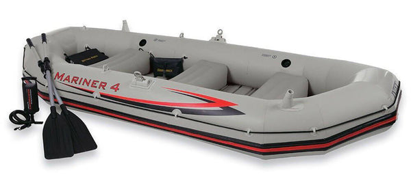 acquista Schlauchboot 4-Sitzer 328x145x48 cm mit Rudern und Intex Mariner 4 Pumpe