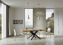 Tavolo Allungabile 120-380x90x77 cm Volantis Quercia Natura Telaio Antracite 