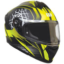 Casco Integrale per Scooter Visiera Lunga CGM Montegi 301S Giallo Fluo Opaco Varie Misure