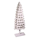 Albero di Natale in Legno di Paulownia H132cm Bianco