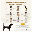Cuccia Divano per Cani con Vano Contenitore 80x40x46 cm Rivestimento Morbido Beige 