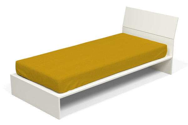 Unteres Blatt mit Ecken und elastischem einfarbigem Senf sconto