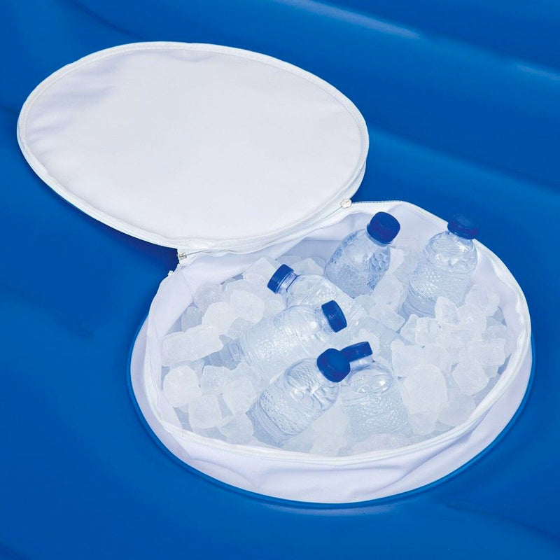 Isola Galleggiante Gonfiabile per 4 Persone 249x188x95 cm con Altoparlanti e Frigo Bestway