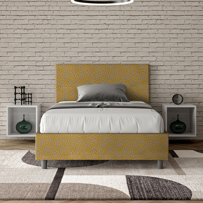 Letto 1 Piazza e Mezzo Adele Era 06 Giallo Varie Misure