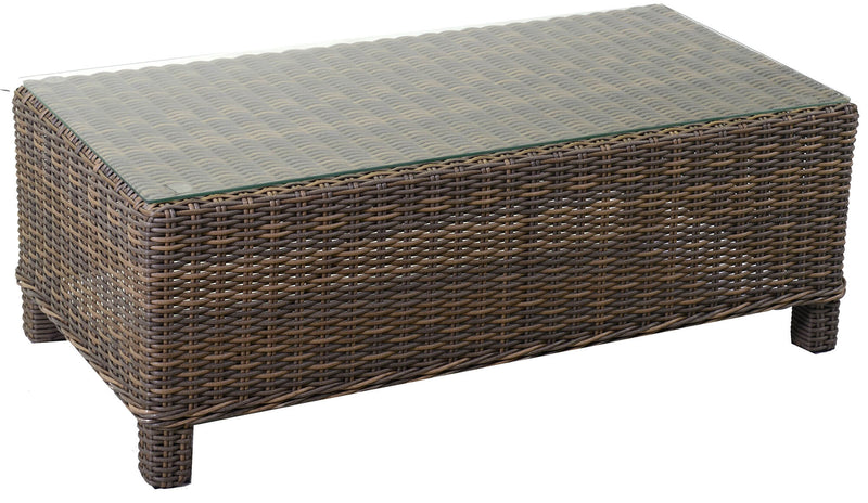 Set da Giardino Divano 2 Poltrone e Tavolino in Polyrattan Baltimora