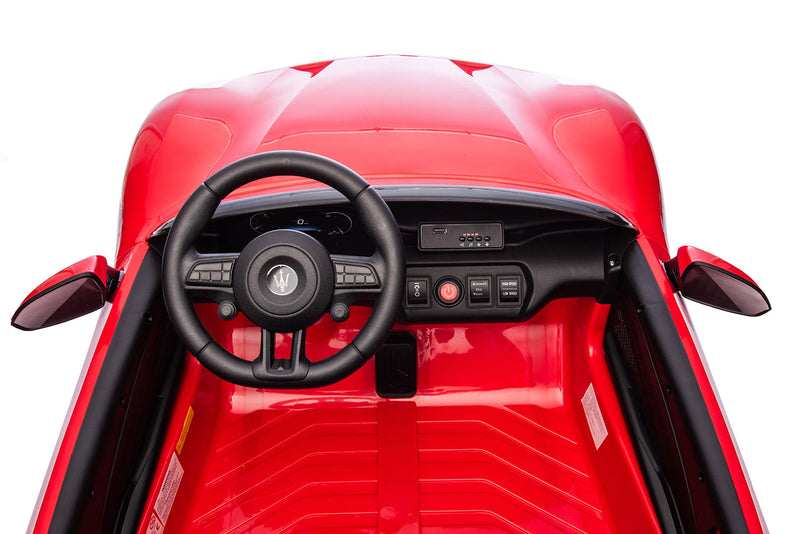 Macchina Elettrica per Bambini Licenza Maserati Folgore 12V Rosso  