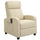Relax Massagesessel 68x88x98 cm mit Fernbedienung in cremefarbenem Kunstleder