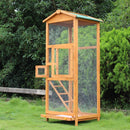 Gabbia per Uccelli Pappagallo in Legno per Giardino 68x63x165 cm 