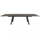 Tavolo Zante Allungabile 200/300x110x75 h cm in Alluminio Taupe