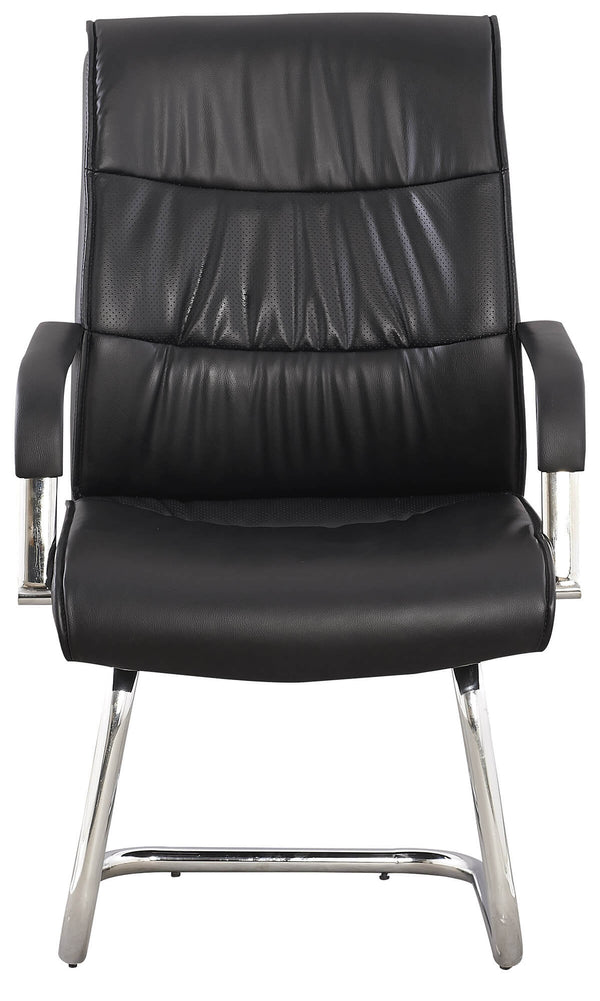 Motti Norwich Büro-Wartestuhl aus schwarzem Kunstleder acquista