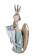 Statuina Busto Angelo con Cuore 54 cm in Metallo