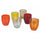 Set mit 6 Acapulco Sunset Wassergläsern in Villa d'Este Home Tivoli Red Glass