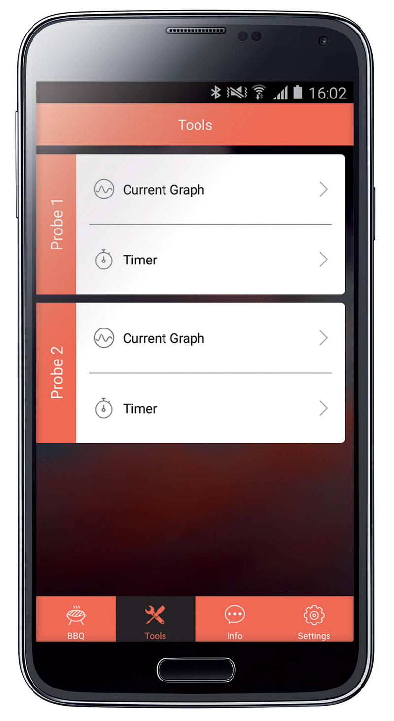Termometro Digitale Bluetooth in ABS per Barbecue Vannini