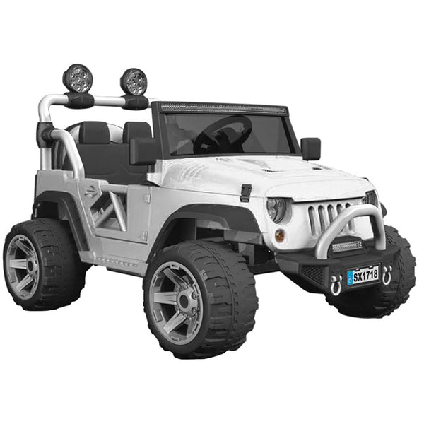 Elektroauto für Kinder 12V 2-Sitzer Miller Overland White acquista