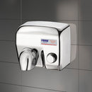 Asciugamani Elettrico Antivandalo con Pulsante 2400W Vama Ariel LP Acciaio Inox Lucido