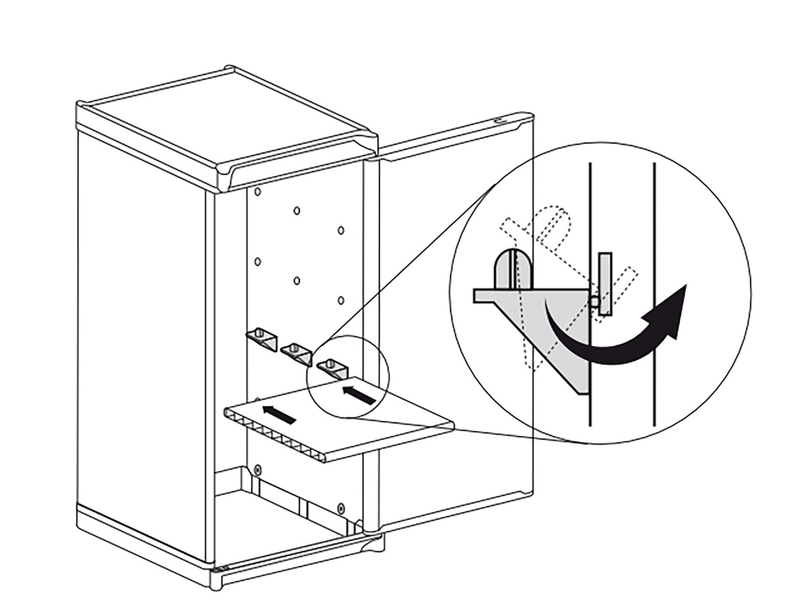 Armadio da Esterno 34x40x85 cm 1 Anta 1 Ripiano in Resina Grigio    