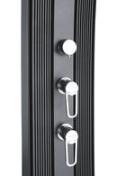 Doccia Solare Ibrida da Giardino 40L Miscelatore e Doccetta Lavapiedi Antracite