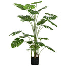 Pianta Artificiale Monstera da Interno e Esterno H180 cm con Vaso Verde