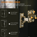 Armadietto 2 Ante con Ripiano Regolabile e Spazi Aperti  80x40x94,3 cm in MDF e Legno Nero