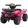 Quad Elettrico per Bambini 18-36 Mesi con Batteria Ricaricabile 6V 70x42x45 cm in Metallo e PP Rosa