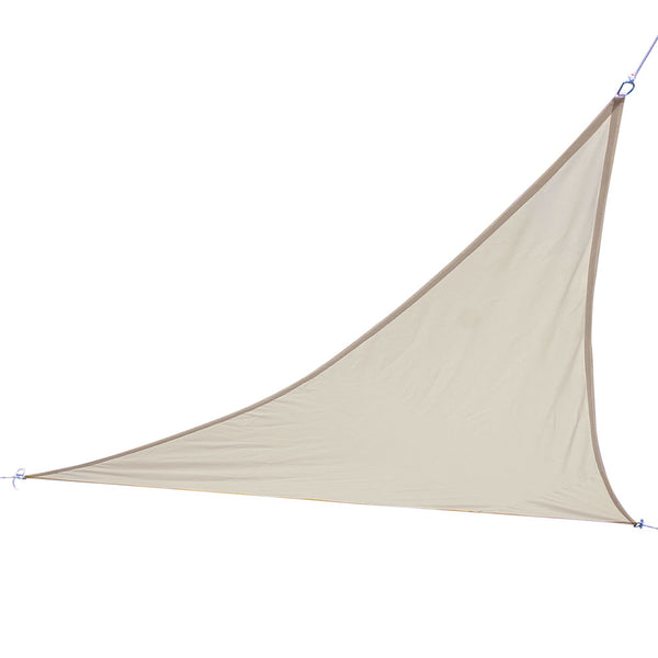 online Vela Telo Parasole 3x3mt Tenda Triangolare Ombreggiante Giardino Tessuto Beige